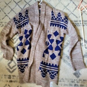 Aztec Print Cardigan